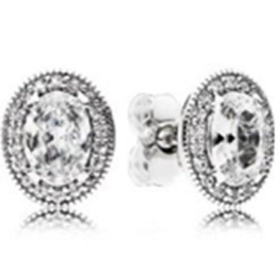 100% 925 Sterling Silver Vintage Elegance Earring Studs Fit Original DIY Charms Starshine Earring Studs Jewellery