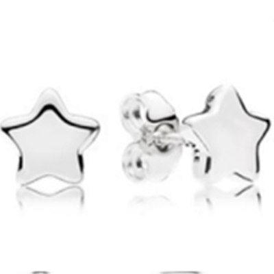 100% 925 Sterling Silver Vintage Elegance Earring Studs Fit Original DIY Charms Starshine Earring Studs Jewellery