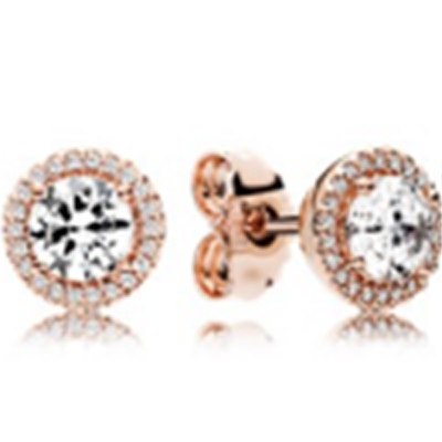 100% 925 Sterling Silver Vintage Elegance Earring Studs Fit Original DIY Charms Starshine Earring Studs Jewellery