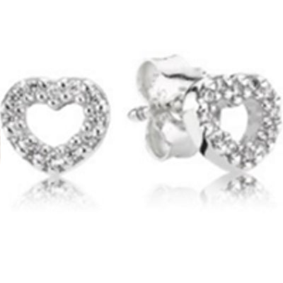 100% 925 Sterling Silver Vintage Elegance Earring Studs Fit Original DIY Charms Starshine Earring Studs Jewellery