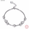 100% 925 Sterling silver Beads Bracelets & Bangles Fashion Party Jewelry For Women Wedding Gifts drop shipping Pulseira