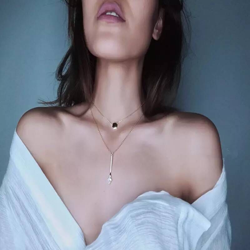 100% 925 sterling silver Simple round fashion pendant necklace for women free engrave custom name chain choker high quality 2020