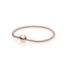 100% Authentic 925 Silver Shine&Rose Moments Smooth Charm Bracelet Fit Original Bracelets Bangle Snake chain pandora Jewelry