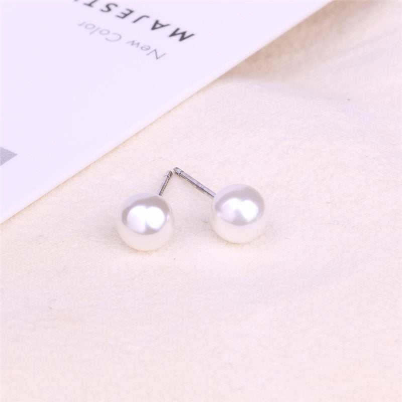 100% Pearl Earrings Fine Jewelry 925 Sterling Silver Stud Earrings For Women 2020 New Arrival Female Earring FSE003