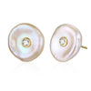 100% Genuine 925 Sterling Silver Baroque Natural Pearl Stud Earrings Irregular Shape Brincos for Women Wholesale