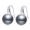 100% Genuine Natural Pearl earrings,fresh water pearl earrings for women white pearl earrings silver 925 jewelry birthd gift
