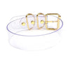 100% Handmade Buckle Choker  Gold Belt Collar PVC Plain Vinyl Vegan Leather Punk Bondage Necklace