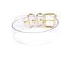 100% Handmade Buckle Choker  Gold Belt Collar PVC Plain Vinyl Vegan Leather Punk Bondage Necklace