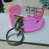100% Handmade Clear Vinyl Choker Pink Purple Harajuku Cute Kawaii Layered O Round PVC Collar Necklace