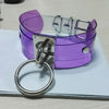 100% Handmade Clear Vinyl Choker Pink Purple Harajuku Cute Kawaii Layered O Round PVC Collar Necklace