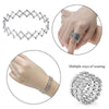 100 Language I Love You Projection Ring Elegant Female Bridal Wedding Love Memory Retractable Bracelet Romantic Jewelry