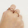 100 Language I Love You Projection Ring Elegant Female Bridal Wedding Love Memory Retractable Bracelet Romantic Jewelry