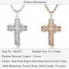 100% Micro Zircon Hip Hop Cross Pendant Necklace For Men Jewelry Gift Bling Bling Party Iced Out Necklaces