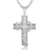 100% Micro Zircon Hip Hop Cross Pendant Necklace For Men Jewelry Gift Bling Bling Party Iced Out Necklaces