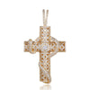 100% Micro Zircon Hip Hop Cross Pendant Necklace For Men Jewelry Gift Bling Bling Party Iced Out Necklaces