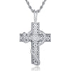 100% Micro Zircon Hip Hop  Cross Pendant Necklace For Men Jewelry Gift Bling Bling  Party Iced Out Necklaces