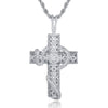 100% Micro Zircon Hip Hop Cross Pendant Necklace For Men Jewelry Gift Bling Bling Party Iced Out Necklaces