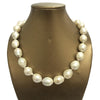 100% NATURE FRESHWATER Baroque PEARL NECKLACE-big pearl NECKLACE