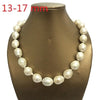100% NATURE FRESHWATER Baroque PEARL NECKLACE-big pearl NECKLACE