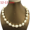 100% NATURE FRESHWATER Baroque PEARL NECKLACE-big pearl NECKLACE