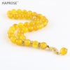 100% Natural Agate 33 Beads Muslim Bracelet 6-10mm Tasbih Allah Rosaries Blue Stripe Agate Bracelet tasbin