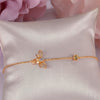 100% Natural Citrine Bracelets For Women 925 Silver Fine Jewelry Yellow Bee Gemstone Charm Bracelet Lovely Bangles CCHI002