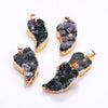 100% Natural Crystal Gilded moon Fashion Pendant Short Necklace Woman Fine Jewelry Necklace Geschenk Lucky Fashion Pendant Gift