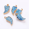 100% Natural Crystal Gilded moon Fashion Pendant Short Necklace Woman Fine Jewelry Necklace Geschenk Lucky Fashion Pendant Gift