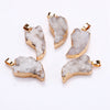 100% Natural Crystal Gilded moon Fashion Pendant Short Necklace Woman Fine Jewelry Necklace Geschenk Lucky Fashion Pendant Gift