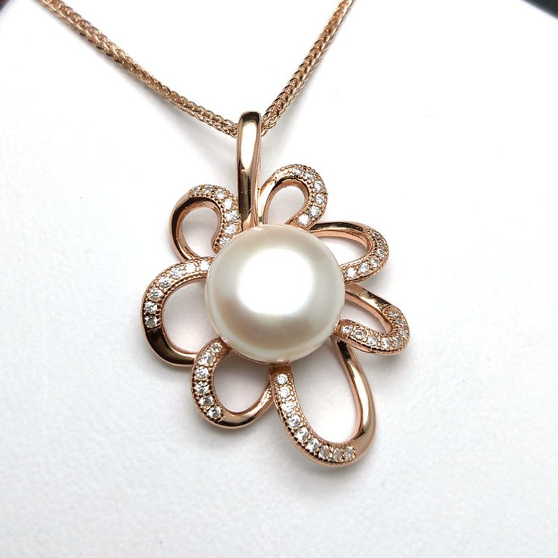 100%Natural semi round 11.5mm fresh water pearl pendant fine jewelry gift for women mom lady birthd anniversary