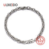 100% Pure 925 Sterling Silver Bracelets Fashion Punk Hand Chain For Men And Women Jewelry Charm Bracelet 036