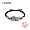 100% Pure 925 Sterling Silver Bracelets Men Fashion Punk Hand Chain For Women Thai Silver Jewelry Charm Bracelet Homme 1369