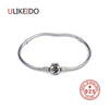 100% Pure 925 Sterling Silver Bracelets Men Fashion Punk Hand Chain For Women Thai Silver Jewelry Charm Bracelet Homme 1362