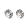 100% Pure 925 Sterling Silver Clip Earring Fashion Punk Jewelry For Men And Women Christmas Gift 1261