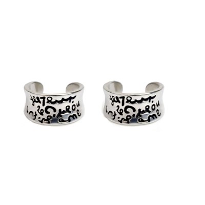 100% Pure 925 Sterling Silver Clip Earring Fashion Punk Jewelry For Men And Women Christmas Gift 1253