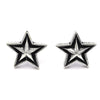 100% Pure 925 Sterling Silver Earrings Fashion Punk Jewelry Star Stud Earring For Men And Women Gift 436