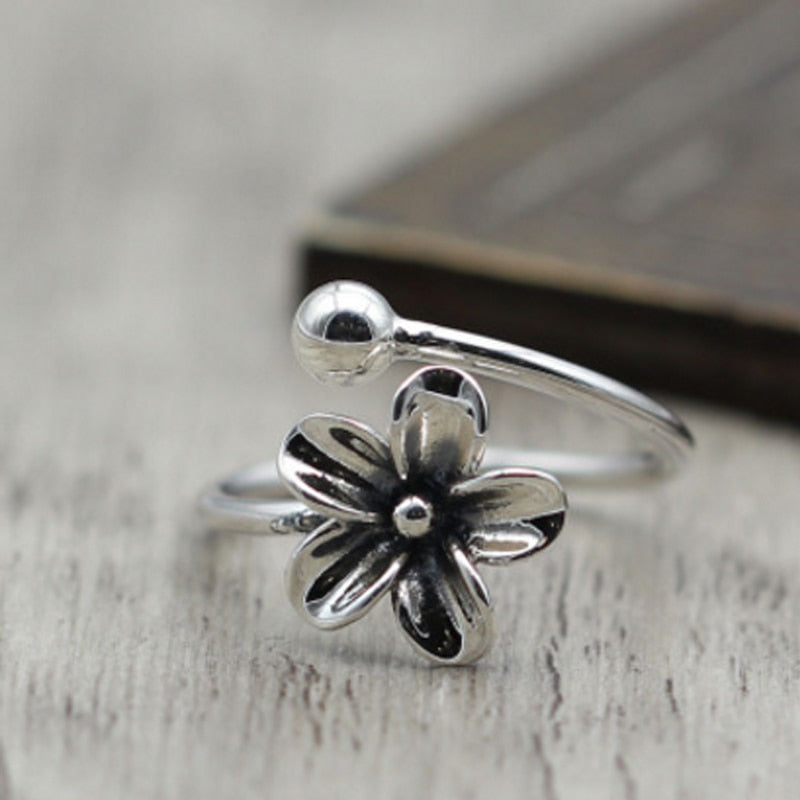 100% Pure 925 Sterling Silver Jewelry Rings Nail Adjust Punk Mens Signet Ring For Women Christmas Gift 0004