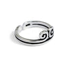 100% Pure 925 Sterling Silver Jewelry Rings Opening Vintage Men Signet Ring For Women Fine Gift R1006