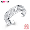 100% Real 925 Sterling Silver Jewelry Vintage Leaf Rings for Women Men High Quality Silver Ring Jewelry