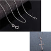 100% Real Pure 925 Sterling Silver Cross Necklaces Women Choker Fine Jewelry Best Gift Fashion Cross Pendant Men unisex necklace