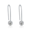 100% Real Pure 925 Sterling Silver Luxury Drop Earrings For Women Sterling Silver CZ Zircon Jewelry Wholesale Tassel Earrings