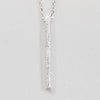100% S925 Sterling Silver Column Strip Pendant Necklace Unisex Fashion Necklaces Pendants Dropshipping