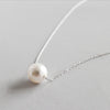 100% S925 Sterling Silver Fashion Elegant Pearl Pendant Necklace for Women Jewelry