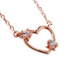 100% S925 Sterling Silver Fashion Heart Necklaces Pendants For Women Crystal Zircon Love Necklace Jewelry Colar