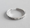 100% S925 sterling silver ring female models sweet Korean version of the retro Thai silver birthd gift simple open joints ring