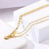 100% Stainless Steel Heart catch Necklace For Women Gold Color Metal Beads Chunky Duty Chain Choker collares de moda 2022 mujer