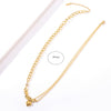 100% Stainless Steel Heart catch Necklace For Women Gold Color Metal Beads Chunky Duty Chain Choker collares de moda 2022 mujer