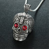 100% Stainless Steel Skull Head Titanium Steel Punk Pendant Necklace  Цепь На Шею Мужская  Goth Accessories