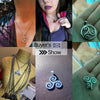 100% Stainless Steel Teen Wolf Necklaces Men Celtic Triple Spiral Druid Charm Necklace Women Triskele Charm Inspired Pendant
