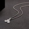 100% Stainless Steel Teen Wolf Necklaces Men Celtic Triple Spiral Druid Charm Necklace Women Triskele Charm Inspired Pendant